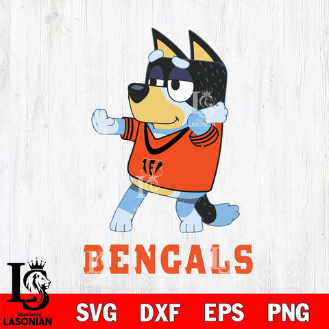 Cincinnati Bengals Bluey Dad Dance Svg Eps Dxf Png File, Digital Download, Instant Download