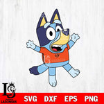 Cincinnati Bengals Bluey NFL 3 Svg Eps Dxf Png File, Digital Download, Instant Download