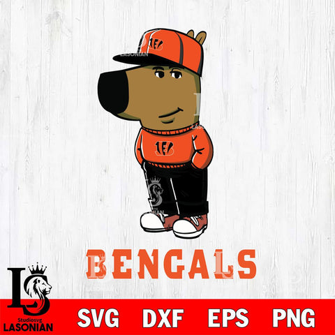 Cincinnati Bengals Chill Guy Svg
