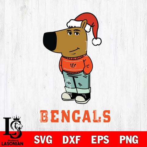 Cincinnati Bengals Chill Guy Christmas Svg Eps Dxf Png File,NFL Svg Files,Christmas svg ,Digital Download ,Instant Download