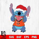 Cincinnati Bengals Christmas Stitch Disney Svg Eps Dxf Png File, Digital Download, Instant Download