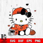 Cincinnati Bengals Cute Hello Kitty Football Svg Eps Dxf Png File, NFL svg, Digital Download, Instant Download