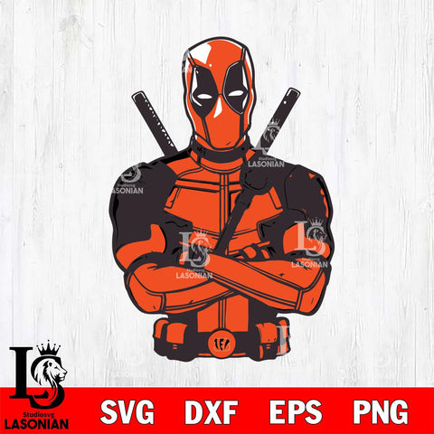 Cincinnati Bengals Deadpool Svg Eps Dxf Png File, Digital Download, Instant Download