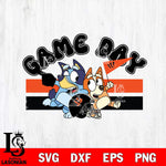 Cincinnati Bengals Game Day Bluey NFL Svg Eps Dxf Png File, Digital Download, Instant Download