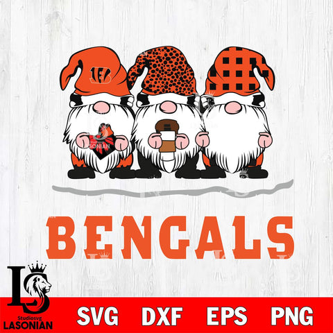 Cincinnati Bengals Gnomes Coffee Svg Eps Dxf Png File, Digital Download, Instant Download