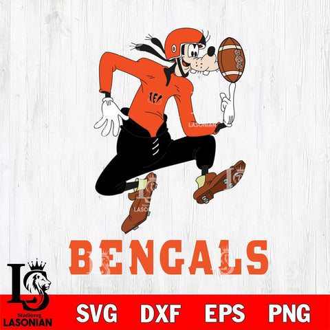 Cincinnati Bengals Goofy Circus Football SVG DXF EPS PNG FILE,NFL Cricut ,Football Digital Download,Instant Download, Silhouette