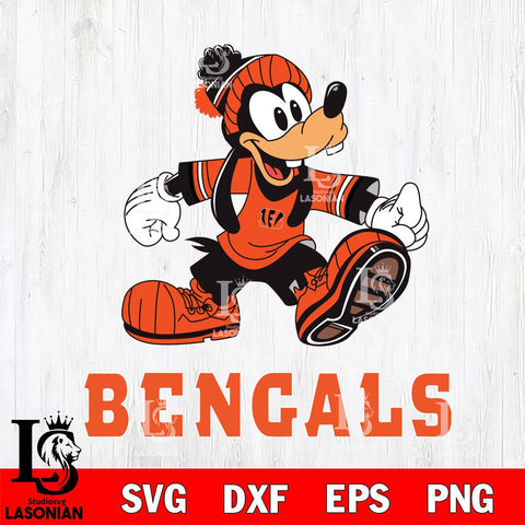 Cincinnati Bengals Goofy Cool Sport SVG DXF EPS PNG FILE,NFL Cricut ,Football Digital Download,Instant Download, Silhouette