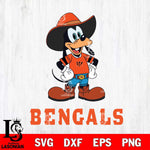 Cincinnati Bengals Goofy Cowboy Sport SVG DXF EPS PNG FILE,NFL Cricut ,Football Digital Download,Instant Download, Silhouette
