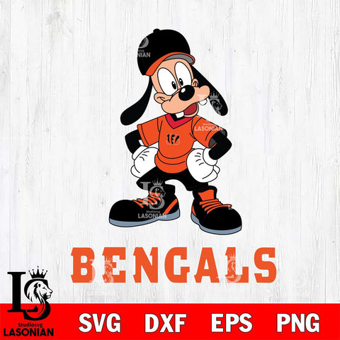 Cincinnati Bengals Goofy Sport SVG DXF EPS PNG FILE,NFL Cricut ,Football Digital Download,Instant Download, Silhouette