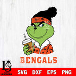 Cincinnati Bengals Grinch Christmas hat Svg Eps Dxf Png File, Digital Download, Instant Download