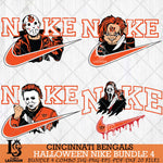 Cincinnati Bengals Halloween NFL Bundle 4 Svg Eps Dxf Png File, Digital Download, Instant Download