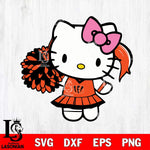 Cincinnati Bengals Hello Kitty Cheerleader 12 Svg Eps Dxf Png File, Digital Download, Instant Download