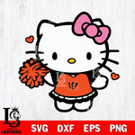Cincinnati Bengals Hello Kitty Cheerleader 6 Svg Eps Dxf Png File, Digital Download, Instant Download