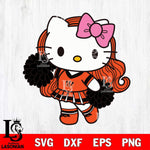 Cincinnati Bengals Hello Kitty Cheerleader 7 Svg Eps Dxf Png File, Digital Download, Instant Download