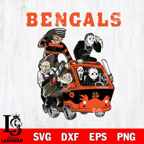 Cincinnati Bengals Jason Voorhees Horror 10 Svg Eps Dxf Png File, NFL svg, Digital Download, Instant Download