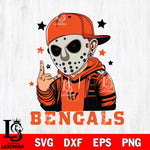 Cincinnati Bengals Jason Voorhees Horror 9 Svg Eps Dxf Png File, NFL svg, Digital Download, Instant Download