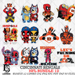 Cincinnati Bengals NFL Bundle 12 Svg Eps Dxf Png File, Digital Download, Instant Download