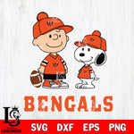 Cincinnati Bengals Peanuts Snoopy Friends Football SVG DXF EPS PNG FILE,Snoopy File Cut, Nfl Digital Download,Instant Download, Silhouette
