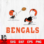 Cincinnati Bengals Peanuts play football SVG DXF EPS PNG FILE,Snoopy File Cut, Nfl Digital Download,Instant Download, Silhouette