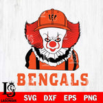 Cincinnati Bengals Pennywise Horror Sport 10 Svg Eps Dxf Png File, NFL svg, Digital Download, Instant Download