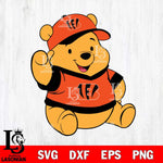 Cincinnati Bengals Pooh Bear Svg Eps Dxf Png File, Digital Download, Instant Download
