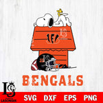 Cincinnati Bengals Snoopy Chill Football SVG DXF EPS PNG FILE,Snoopy File Cut, Nfl Digital Download,Instant Download, Silhouette