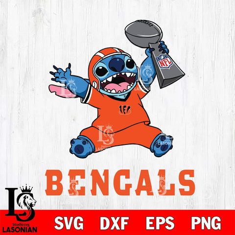 Cincinnati Bengals Stitch Champion SVG DXF EPS PNG FILE, Stitch File Cut,NFL Digital Download,Instant Download, Silhouette