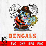 Cincinnati Bengals Stitch Freddy Krueger Halloween Svg Eps Dxf Png File, Digital Download, Instant Download