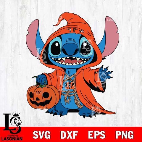 Cincinnati Bengals Stitch Horror Svg Eps Dxf Png File, NFL svg, Digital Download, Instant Download