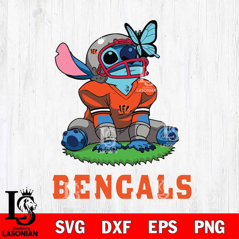 Cincinnati Bengals Stitch Rugby Ball Sport SVG DXF EPS PNG FILE, Stitch File Cut,NFL Digital Download,Instant Download, Silhouette