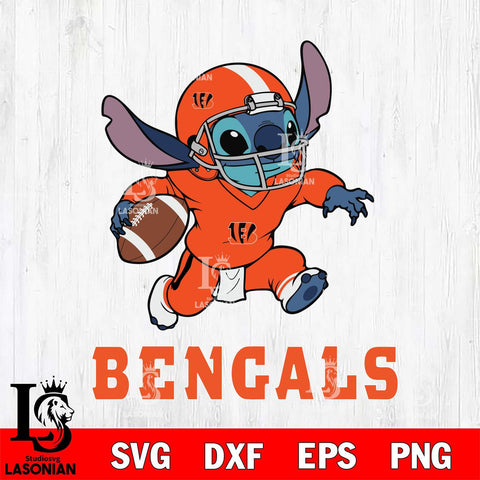 Cincinnati Bengals Stitch Super Sport SVG DXF EPS PNG FILE, NFL File Cut, Digital Download,Instant Download, Silhouette, Cricut