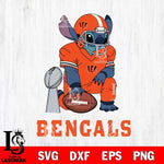 Cincinnati Bengals Stitch Vince Lombardi Trophy SVG DXF EPS PNG FILE, NFL File Cut, Digital Download,Instant Download, Silhouette, Cricut