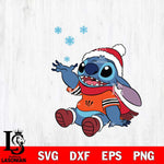 Cincinnati Bengals Stitch Wearing Winter Scarf Svg Eps Dxf Png File, Digital Download, Instant Download