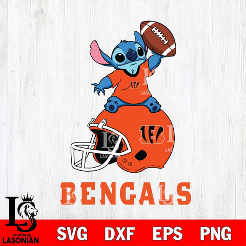 Cincinnati Bengals Stitch helmet football SVG DXF EPS PNG FILE, Stitch File Cut,NFL Digital Download,Instant Download, Silhouette