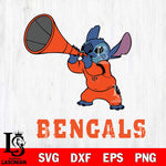 Cincinnati Bengals Stitch vuvuzela SVG DXF EPS PNG FILE, NFL File Cut, Digital Download,Instant Download, Silhouette, Cricut