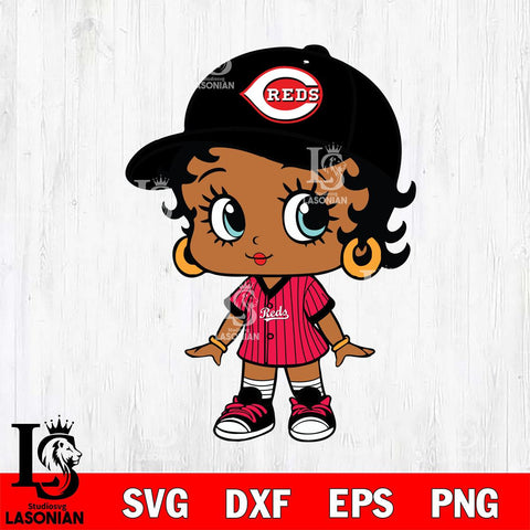 Cincinnati Reds Betty Boop MLB 4 Svg Eps Dxf Png File,MLB svg, Digital Download, Instant Download