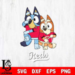 Cincinnati Reds Bluey Chilli Dance Mode Svg Eps Dxf Png File, Digital Download, Instant Download