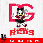 Cincinnati Reds Dolce And Gabbana Daisy Duck Disney Svg Eps Dxf Png File, Digital Download, Instant Download