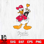 Cincinnati Reds Donald Duck Heart Baseball Svg Eps Dxf Png File,MLB File Cut ,Baseball Digital Download , Instant Download, Svg Files