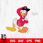 Cincinnati Reds Donald Duck Sport Svg Eps Dxf Png File,MLB File Cut ,Baseball Digital Download , Instant Download, Svg Files