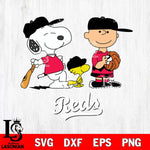 Cincinnati Reds Game the Peanuts Sport Svg Eps Dxf Png File, MLB File Cut,Digital Download,Instant Download,MLB Svg Files