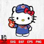 Cincinnati Reds Hello Kitty sport 8 Svg Eps Dxf Png File, Digital Download, Instant Download