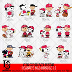 Cincinnati Reds Peanuts MLB Bundle 12 Svg Eps Dxf Png File,Bundle MLB File Cut,Digital Download,Instant Download,MLB Svg Files