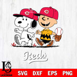 Cincinnati Reds Peanuts Sport walk Svg Eps Dxf Png File, MLB File Cut,Digital Download,Instant Download,MLB Svg Files