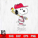 Cincinnati Reds Snoopy sport Svg Eps Dxf Png File, MLB File Cut,Digital Download,Instant Download,MLB Svg Files