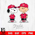 Cincinnati Reds snoopy and charlie brown baseball Svg Eps Dxf Png File, MLB File Cut,Digital Download,Instant Download,MLB Svg Files