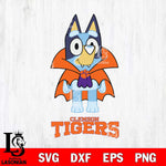 Clemson Tigers Bluey Dracula Halloween Svg Eps Dxf Png File, Digital Download, Instant Download