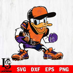 Clemson Tigers Donal Duck Svg Eps Dxf Png File, NCAA svg, Digital Download, Instant Download