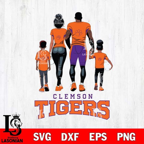 Clemson Tigers Family Love Rugby SVG DXF EPS PNG FILE,NCAA SVG, Father day Digital Download,Instant Download, Silhouette
