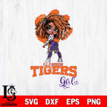 Clemson Tigers Fan Girl Svg Eps Dxf Png File, Digital Download, Instant Download